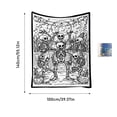 thumbnail image 2 of 140x100cm Halloween DIY Coloring Throw Blanket For Adults Washable Bed Cover With 100ml Marker Pens Black Tone, 2 of 6