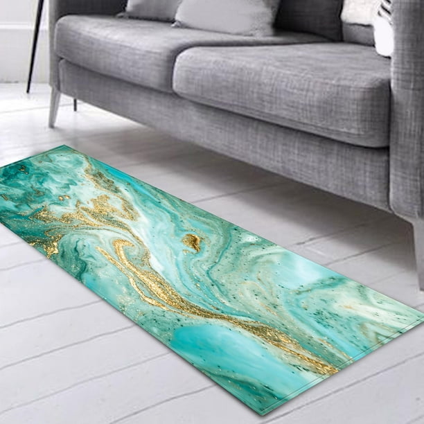 Alfombra de impresa de mármol perfecl Alfombra de piso 60x180cm antideslizante