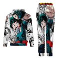 thumbnail image 2 of My Hero Academia Unisex Adult Sweatsuits Hoodie & Sweatpants Long Sleeve Hooded Sweatshirt Matching Joggers Tracksuit Sets XL, 2 of 9