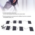 thumbnail image 4 of USB Electric Clothing Heated Pad, USB Powered 5V 2A Heated Pad 8 Zones Portable  for Office Home, 4 of 7
