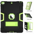 thumbnail image 2 of Dteck Shockproof Case For iPad Air, Heavy Duty Hybrid Kickstand Back Cover Black/Olivine, 2 of 4