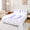 White Purple D, variant on Feelyou Ribbon Initial L Letter Bed Sheets for Girls, Purple Princess Bow Theme Full Size Sheets, 4pcs, 1 Flat Sheet, 1 Fitted Sheet and 2 Pillowcases