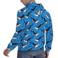 thumbnail image 6 of Honeii Whale And Sea Pattern Mens Hoodies Men's Loose Sleeve Sweatshirt,Pullover Hooded Sweatshirt for Men,Essentials Hoodie-4X-Large, 6 of 7