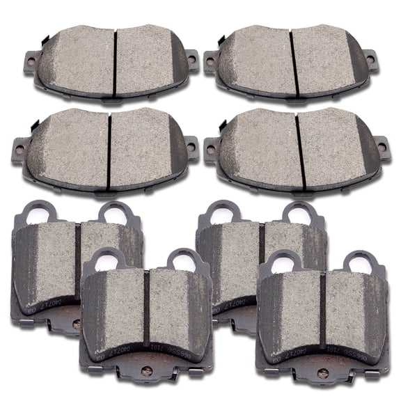 ECCPP 8PCS Ceramic Brake Pads Fits 1998-2000 for Lexus GS400 4.0L 2001-2005 for Lexus GS430 4.3L Front Rear Left and Right