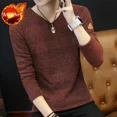 thumbnail image 3 of Suéteres azules Ropa para hombres Sudadera roja sin capucha Suéter de punto negro Cuello en V para hombre Calentado Casual Manga larga 100% Venta al por mayor Barato X, 3 of 5
