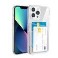 thumbnail image 1 of Dual Wallet Phone Case for iPhone XR,Clear Shockproof Dual Card Slot Phone Case,Slim Fit Protective Soft TPU Cover with Dual Card Holder for Apple iphone XR,Clear, 1 of 6