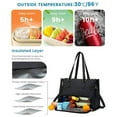 thumbnail image 6 of PU Lunch Storage Bag For Women Laptop Bag With Insulated Compartment, 6 of 13