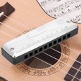 thumbnail image 1 of D Key Harmonica, Long Service Life Blues Harmonica, Compact Structure Waterproof Bendeis Harp for Musical Beginners White,Blue,Orange,Red,Black, 1 of 7