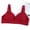 Red, variant on Jacenvly Bras for Women No Underwire Stretchable Solid Push-Up Bra Women Bralettes Breathable Soft Comfortable Ladies Traceless No Steel Ring Vest Gathering Woman Underwear