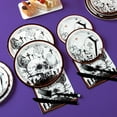 thumbnail image 5 of UniMall Halloween Plates and Napkins Set-Halloween Party Supplies, Spooky Skull Bats Spider Disposable Party Dinnerware Set for 24 Guests for Horror Themed Birthday Decorations Gothic Hallowen Decor, 5 of 14