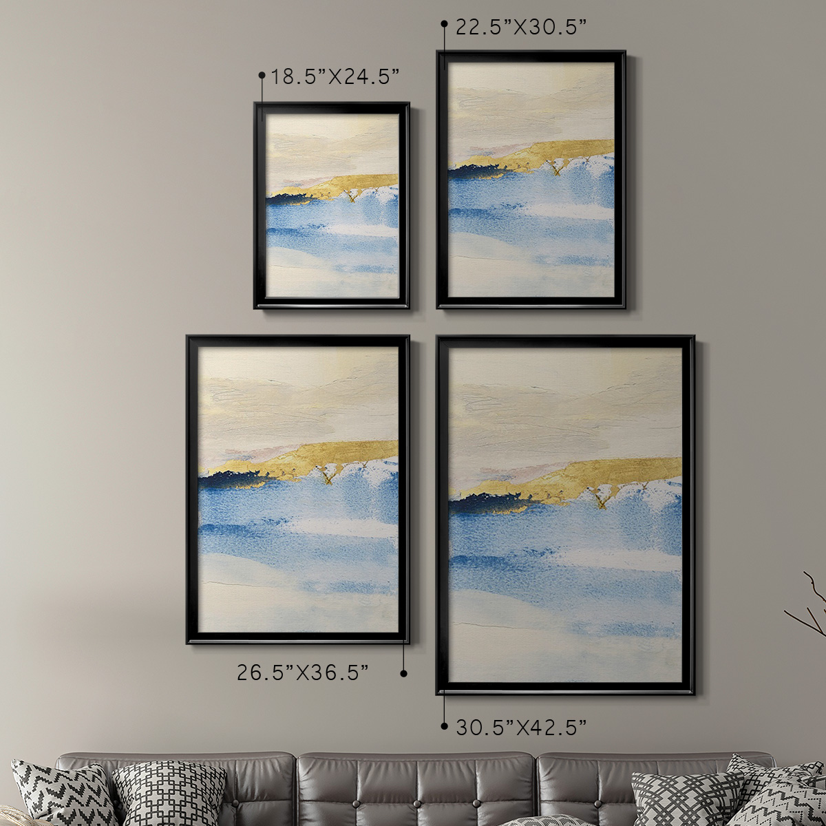 Pampa I Premium Framed Print, in Gold, Black, or Silver - Ready to Hang