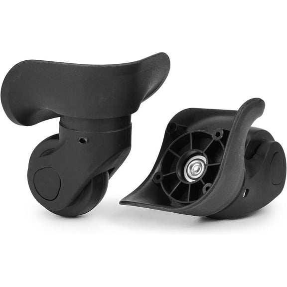 GUGULUZA 2-Pcs Luggage Wheel Replacement, Suitcase Travel Wheels Repair Kit, Black