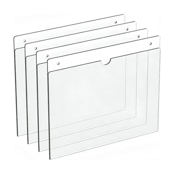 "4 Pcs Porta Hojas Carta Horizontal O Vertical Acrílico 2mm " Belug