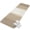 Beige, White, variant on Entryway Rug Indoor, Purple Ombre Striped Absorbent Non Slip Washable Rug, Purple Gradient Farmhouse Abstract Art Low Profile Front Door Carpet Runner for Front Door, Garage, Patio, 31.5x47 In
