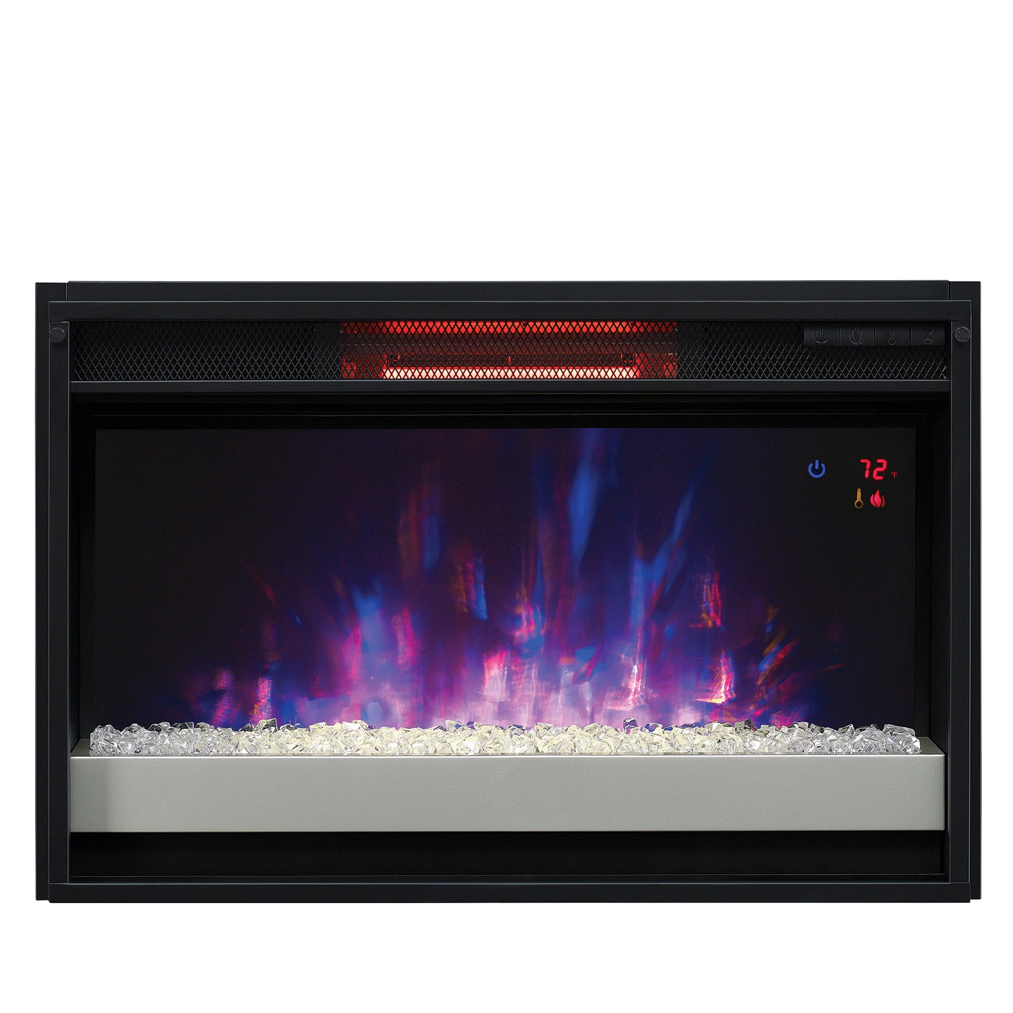 ClassicFlame 26″ Infrared Quartz Electric Fireplace Insert with Safer Plug Sansujyuku sansujyuku.com