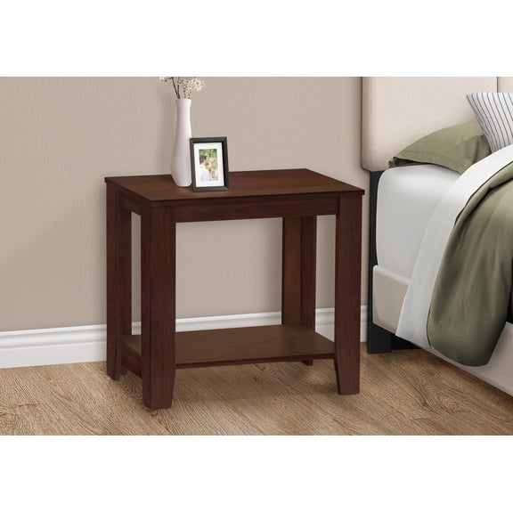 Monarch Specialties Accent Table, Side, End, Nightstand, Lamp, Living Room, Bedroom, Brown Laminate