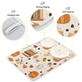 thumbnail image 3 of Yayeee Dish Drying Mat for Kitchen Counter 18"x24" Microfiber Absorbent Pad, Orange Fall Pumpkin, 3 of 7