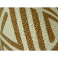 thumbnail image 3 of Plutus Brands Plutus Arrow Maze Cream and Brown Handmade Decorative Throw Pillow double sided 12" x 20" Small, 3 of 3