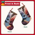 thumbnail image 2 of Lsque Cute Red And White Elf Pattern 18 Inch Christmas Stockings, Festive Holiday Stocking for Christmas Decorations Holiday Decor, 2 of 7
