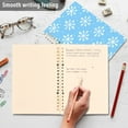 thumbnail image 4 of FORMRS 1-Subject Spiral Notebook 8" x 5" College Ruled 60 Refillable Sheet A5 Hard Cover, 2 Pack, Snowflake Pattern, 4 of 7