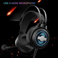 thumbnail image 4 of Twowood auricular N1 Auriculares Micrófono Micrófono Reducción de ruido Ligero sobre oreja Estéreo Gaming Auriculares para interiores, 4 of 6