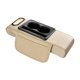 thumbnail image 1 of Cojín reposabrazos para coche, funda para consola central con caja para pañuelos y soporte para teléfono ergonómico Beige, 1 of 8