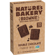 Nature's Bakery, Double Choc Brownie, Twin Packs, 1.59 oz, 10 Count