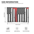 thumbnail image 4 of Vsdgher Firefighters USA Flag DuPont paper portable toiletry bag for Women&Men Camping Outdoor Tent Home Office,Hanging Hook, Water-resistant Makeup Cosmetic Bag, 4 of 8