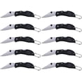 thumbnail image 2 of Bartech Pro™ Mini Half-Serrated Key Chain Knife, Stainless Steel, Thumb Stud, Pack of 10, 2 of 11