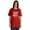Red, variant on Inkmeso I Got The Shot Funny Pro-Vaccine Crew Neck T-shirt For Womens