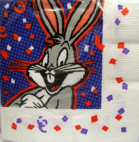 Looney Tunes 'Confetti Party' Small Napkins (16ct) - Walmart.com
