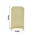 thumbnail image 6 of BalsaCircle Champagne Solid Spandex Stretch Metallic Folding Chair Covers Slipcovers, 6 of 8