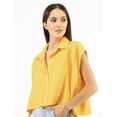 thumbnail image 4 of Crop top camisero de lino AMAD Casual para mujer Talla M, 4 of 5