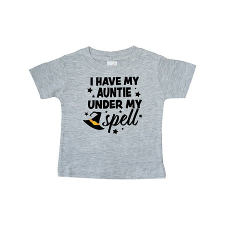 

Inktastic I Have My Auntie Under My Spell with Cute Witch Hat Gift Baby Boy or Baby Girl T-Shirt