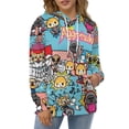 thumbnail image 5 of Aggretsuko Hoodie 3D Print Pullover Hooded Long Sleeve Sweatshirts Tops Blouse with Pocket for Mens Womens, 5 of 8