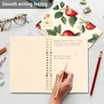 thumbnail image 4 of FORMRS 1-Subject Spiral Notebook 8" x 5" College Ruled 60 Refillable Sheet A5 Hard Cover, Apples Flower Pattern, 4 of 7