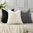 thumbnail image 5 of SUSIELADY Chenille Throw Pillow Covers 12x20 Set of 2, Thick Textured Slubby Couch Pillow Covers, Farmhouse Modern Neutral Decorative Pillow Cases for Sofa, Bed, or Living Room, Cream White, 5 of 8