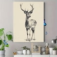 thumbnail image 4 of UXIEQU Majestic Stag Head Drawing Canvas Wall Art 15.75x11.81 Inches, 4 of 8