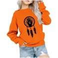 thumbnail image 1 of Dadaria Chemise Orange pour Enfants Manches Longues T-Shirt Col Rond Attrape-Rêves d'Été Chandail Blouses 3 Ans, 1 of 4