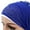 Blue, variant on Kayannuo Back to School Women Muslim Stretch Turban Hat Chemo Cap Hair Loss Head Scarf Wrap Hijib Cap Christmas Gifts