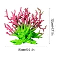 thumbnail image 3 of Aquarium Coral Reef Decor Plastic Artificial Coral Ornament for Fish Tank Freshwater Saltwater Aquascape Hideout 5.9 in, 3 of 6
