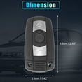 thumbnail image 6 of Unique Bargains 315MHz KR55WK49127 Smart Proximity Keyless Entry Remote Key Fob for BMW 1 3 5 6 Series 2006-2014 3 Buttons 46 Chip, 6 of 7