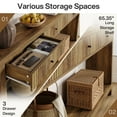 thumbnail image 6 of Wood Console Table Long Sofa Table with 3 Drawers, 70.9 inch Entryway Table, 6 of 8