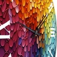 thumbnail image 5 of Designart "Contrasting Cadence Hardedge Art wall art I" Abstract Oversized Wall Clock, 5 of 5