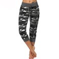 thumbnail image 4 of Tumotour Yoga Shorts For Women Workout Out Elastic High Waisted Shorts Drawstring Cropped Trousers Printed Athletic Sports Shorts Biker Shorts, 4 of 7