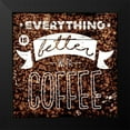 thumbnail image 2 of Villa, Mlli 20x20 Black Modern Framed Museum Art Print Titled - Better With Coffee, 2 of 5