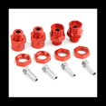 thumbnail image 2 of 4 Piezas de Adaptador Hexagonal de Metal de 12 mm a 17 mm Adaptador de Cubos Hexagonales de Rueda Tuercas de ConversióN de ExtensióN para Coche RC 1/10, Rojo, 2 of 5