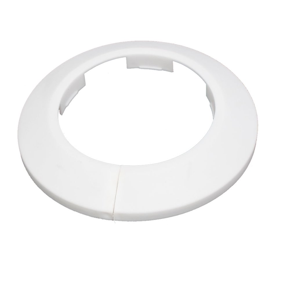 63mm Plastic Wall Flange Radiator Water Pipe Cover Collar White