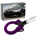 thumbnail image 1 of Xotic Tech Tow Hook Ring Front Bumper Screw On Mount Bracket Compatible with BMW 1 3 5 6 X5 X6 Series (Purple), 1 of 8
