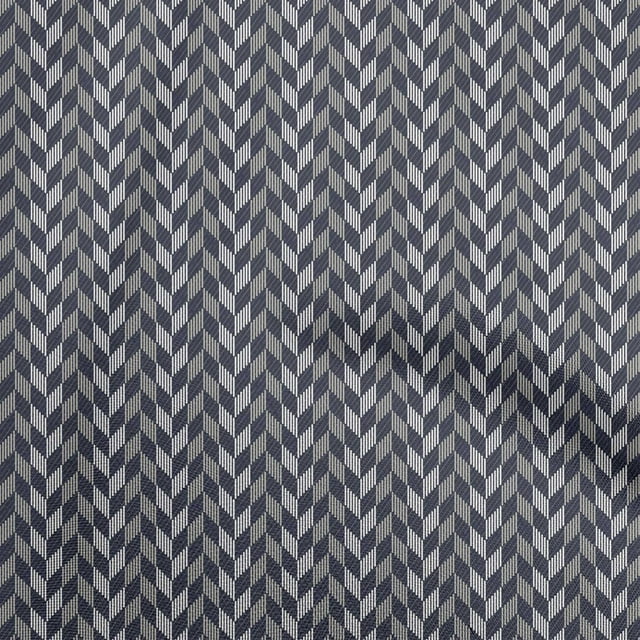 oneOone Cotton Silk Navy Blue Fabric Geometric Sewing Craft Projects Fabric Prints By Yard 42 Inch Wide